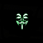 Шеврон на липучке Laser Cut UMT Анонимус/Anonymous 7х8 см Кордура люминисцентный Мультикам - изображение 3