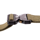 Ремінь тактичний Tactical Belt 125x3,8 см Олива - зображення 8