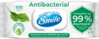 Вологі серветки Smile Antibacterial із соком подорожника 100 шт (4823071656466)
