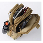Тактическая сумка - подсумок для телефона, система MOLLE органайзер тактический из кордуры. Цвет: койот - изображение 9