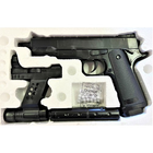 Страйкбольний Пістолет Galaxy Beretta 92 з Глушником та Лазерним Прицілом Пластиковий - зображення 3
