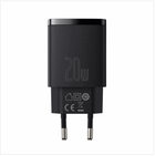 Зарядное устройство СЗУ Baseus Compact Quick Charger 20W QC+ PD (Type-C+USB) black