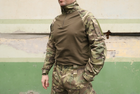 Тактичний військовий одяг. Чоловіча бойова сорочка Убакс (UBACS) з довгим рукавом мультикам розмір 68 (BEZ-2211) - зображення 1