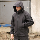 Тактична куртка Softshell. Куртка Софтшелл Haunt-Hanter. Розмір 58 чорний (0016К-1) - зображення 2