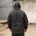 Тактична куртка Softshell. Куртка Софтшелл Haunt-Hanter. Розмір 58 чорний (0016К-1) - зображення 3