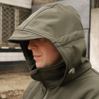 Тактична куртка Softshell. Куртка камуфляжна Софтшелл Haunt-Hanter. Розмір 58 олива (0016К-О) - зображення 3