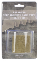 Камуфляжна стрічка для маскування зброї MIL-TEC Self Adhesive Camo Tape 5 см х 4,5 м Олива - зображення 2
