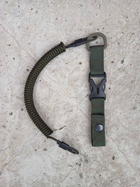 Страховочный шнур (тренчик) с фастексом, быстросъемный паракорд олива 993 - изображение 3