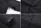 Куртка / ветровка тактическая Softshell black (черный) софтшелл Размер S - изображение 5