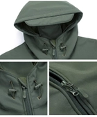 Куртка / вітровка тактична Softshell olive (олива) софтшелл Розмір 3XL - зображення 5