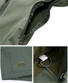 Куртка / ветровка тактическая Softshell olive (олива) софтшелл Размер M - изображение 6