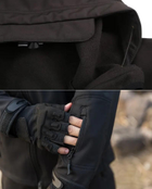 Куртка / вітровка тактична Softshell black (чорний) софтшелл Розмір M - зображення 6