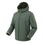 Куртка / ветровка тактическая Softshell olive (олива) софтшелл Размер 5XL - изображение 1
