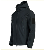 Куртка тактическая SOFTSHELL BLACK XL 26670 - изображение 1