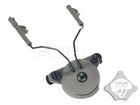 Кріплення для активних навушників FMA EX Headset and Helmet Rail Adapter Set GEN1 FG Grey - зображення 3