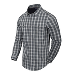 Сорочка (Приховане носіння) Covert Concealed Carry Shirt Helikon-Tex Foggy Grey Plaid XXL Тактична чоловіча