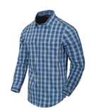 Рубашка (Скрытое ношение) Covert Concealed Carry Shirt Helikon-Tex Ozark Blue Plaid XXL Тактическая мужская - изображение 1