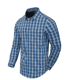 Рубашка (Скрытое ношение) Covert Concealed Carry Shirt Helikon-Tex Ozark Blue Plaid L Тактическая мужская - изображение 1