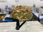 Кавер на каску мич с креплением для очков шлем маскировочный чехол каску Mich цвет мультикам ЗСУ армейский - изображение 5