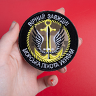 Шеврон на липучке Верный всегда Морская пехота Украины 8 см - изображение 2