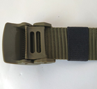 Тактичний військовий ремінь Tactical армійський пояс унісекс Olive (ykk-belt-olive) - зображення 5