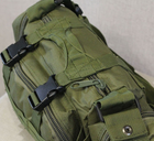 Тактическая нагрудная сумка на пояс Tactic сумка подсумок на рюкзак и плитоноску с ремнем на плечо 5 л Olive (104-olive) - изображение 7