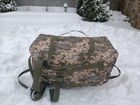 Сумка рюкзак баул 100 литров военный тактический ЗСУ армейский баул цвет Пиксель 3148 - зображення 1