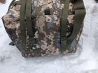 Сумка рюкзак баул 100 литров военный тактический ЗСУ армейский баул цвет Пиксель 3148 - зображення 7
