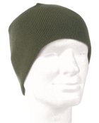 Универсальная шапка унисекс для мужчин и женщин Mil-Tec размер One size из 100% мягкого полиакрила машинной вязки демисезонная без подкладки оливковая - изображение 1