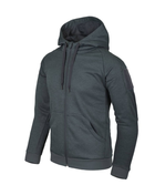 Куртка толстовка (Худи) Urban Tactical Hoodie (Fullzip) Helikon-Tex Black-Grey Melange 2XL Тактическая мужская - изображение 1