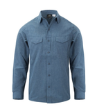 Рубашка Defender MK2 Gentleman Shirt Helikon-Tex Melange Blue XXXL Тактическая мужская - изображение 2