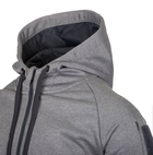 Куртка толстовка (Худи) Urban Tactical Hoodie (Fullzip) Helikon-Tex Grey Melange 3XL Тактическая мужская - изображение 4