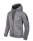 Куртка толстовка (Худи) Urban Tactical Hoodie (Fullzip) Helikon-Tex Grey Melange L (Урбан) Тактическая мужская - изображение 1