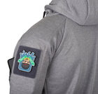 Куртка толстовка (Худи) Urban Tactical Hoodie (Fullzip) Helikon-Tex Grey Melange XL (Фулзип) Тактическая мужская - изображение 8