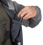 Куртка толстовка (Худи) Urban Tactical Hoodie (Fullzip) Helikon-Tex Grey Melange 3XL Тактическая мужская - изображение 9
