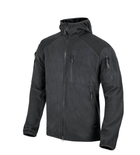 Куртка Alpha Hoodie Jacket - Grid Fleece Helikon-Tex Black L Тактична - зображення 1