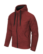 Куртка толстовка (Худи) Covert Tactical Hoodie (Fullzip) Helikon-Tex Red Melange M Тактическое мужское