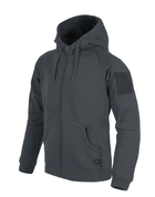 Куртка толстовка (Худи) Urban Tactical Hoodie (Fullzip) Lite Helikon-Tex Grey 2XL Тактическая мужская - изображение 1