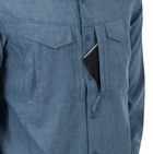 Сорочка Defender MK2 Gentleman Shirt Helikon-Tex Melange Blue M Тактична чоловіча - зображення 4