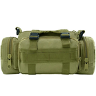 Тактическая штурмовая наплечная сумка Molle M-03G 10л GREEN - изображение 6