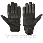 Тактические сенсорные кожаные перчатки Holik Beth black размер М - изображение 4