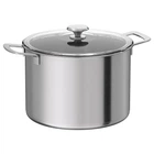 Кастрюля с крышкой IKEA HEMKOMST нержавеющ сталь, 10 л 105.131.46