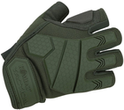 Тактичні рукавички Kombat Alpha Fingerless Tactical Gloves Оливкові M (kb-aftg-olgr-m) - зображення 1