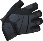 Тактичні рукавички Kombat Alpha Fingerless Tactical Gloves Чорні XL (kb-aftg-blk-xl) - зображення 1