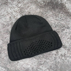 Балаклава-шапка тактична в'язана Туреччина ЗСУ 8680 чорна - зображення 4