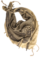 Арафатка шарф - шемаг 110 x 110 см Mil-Tec Універсальний Койот зі 100% бавовни можна використовувати як шарф камуфляж для обличчя чи хустку від холоду пилу - зображення 1
