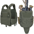 Плитоноска бронежилет Олива на 6 магазинов c штурмовой панелью рюкзак под винтовку AR,АК Olive Ranger Green IDP7404RG - изображение 1