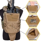 Плитоноска броніжелет Койот на 6 магазинів зі штурмовою панеллю рюкзак під гвинтівку AR,АК Coyot Brown IDP7404CB - зображення 2