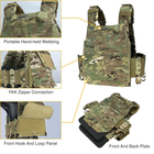 Плитоноска броніжелет Мультикам на 6 магазинів зі штурмовою панеллю рюкзак під гвинтівку AR,АК Multicam IDP7404MC - зображення 9