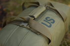 Тактическая сумка баул US 65 л большая военная армейская сумка баул цвет олива хакки для передислокации ВСУ - изображение 2